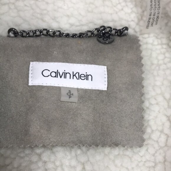 Calvin Klein Faux-Shearling Coat - Picture 7 of 12